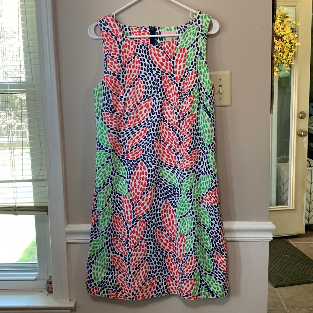 Lily Pulitzer Lined Dress Size 10 Sleeveless 99% Cotton